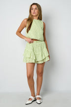 Woven Polyester Fiber Women's Pantskirts Elegant Solid Color Spring/Summer