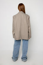 Check Blazer Oversized