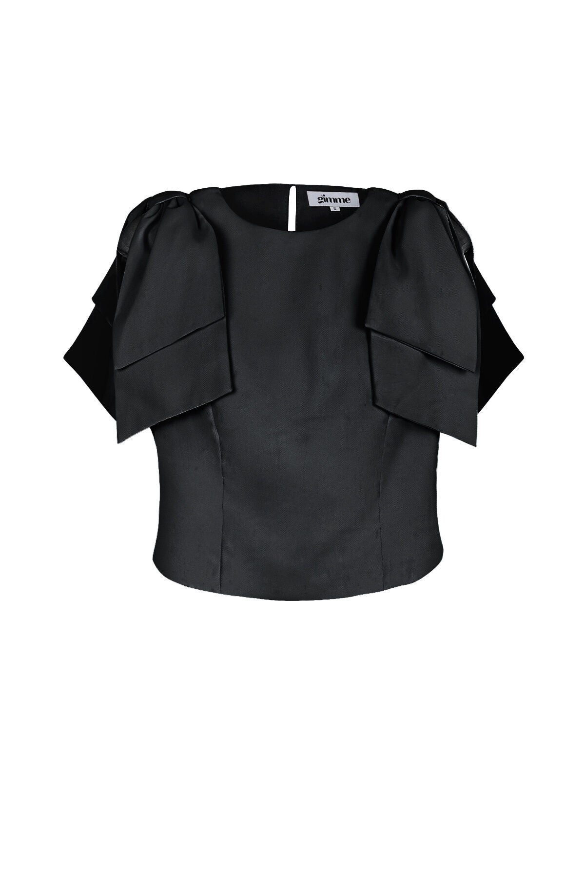 Polyester Women's Short Sleeve Top Ruffle Shoulder Design