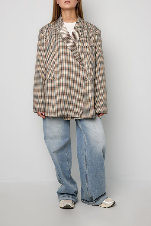 Check Blazer Oversized