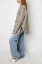 Check Blazer Oversized