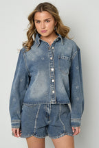 Strass Denim Jacket